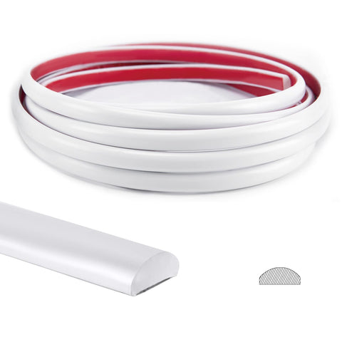 Art3d peel-and-stick edge trim on white backsplash for quick corner finishing.