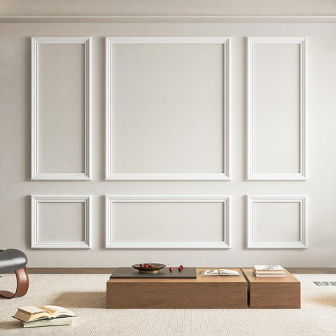 Art3d pre-cut wall molding top and bottom pieces ready for quick DIY installation.