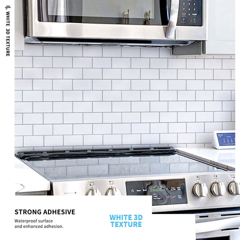 Art3d premium 12x12 backsplash on kitchen wall—durable and heat resistant.