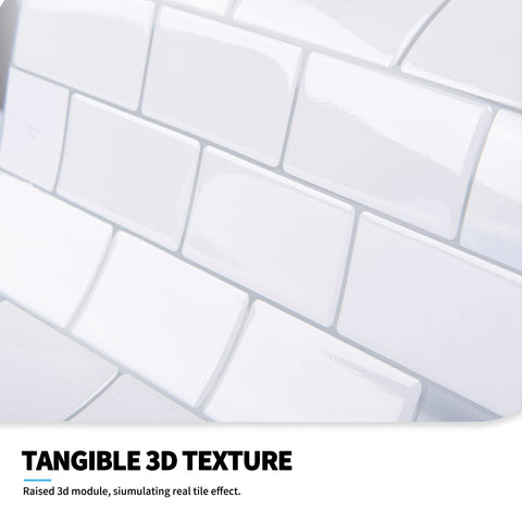 Art3d premium 12x12 backsplash surface—easy to wipe and maintain.