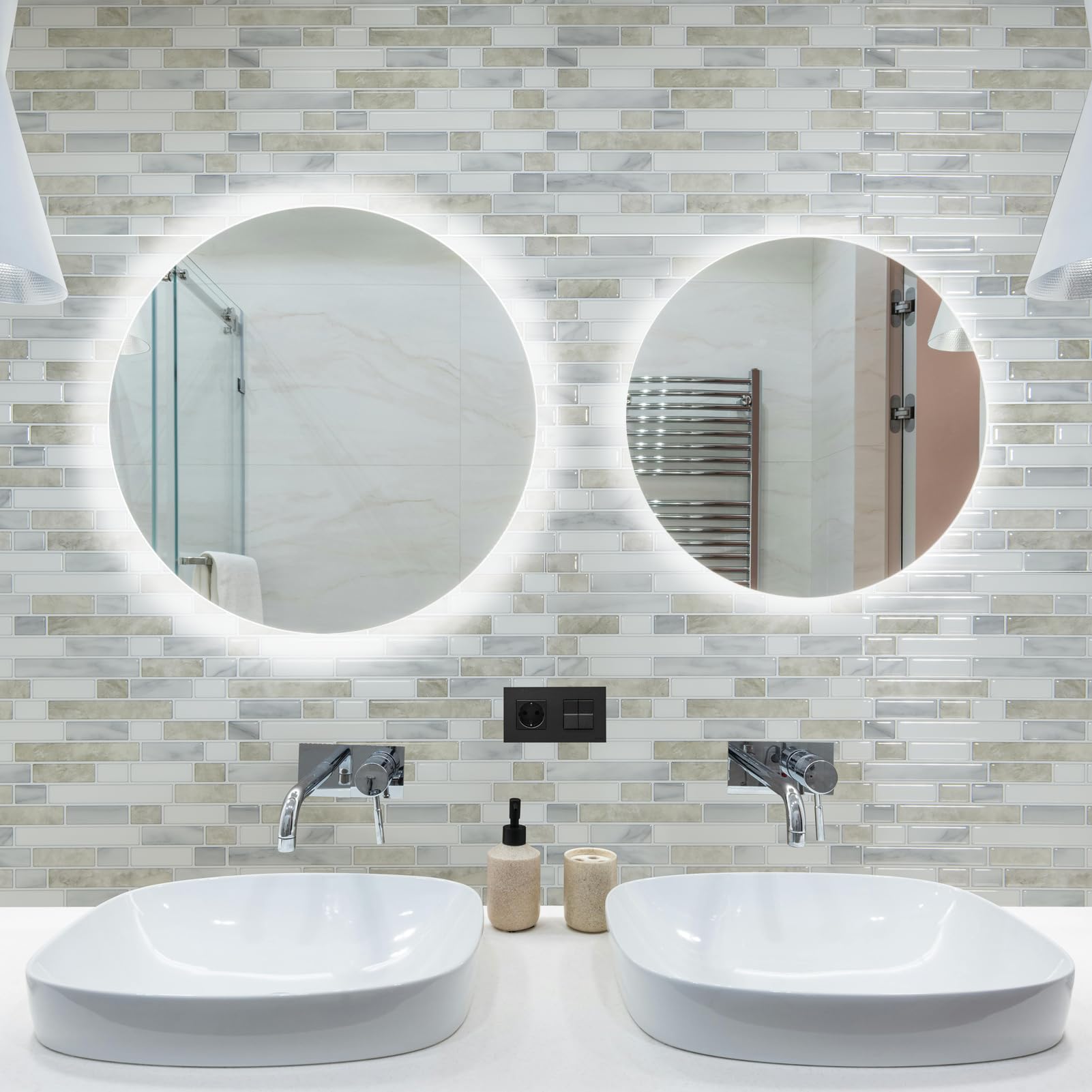 Art3d premium adhesion ensures a secure, long-lasting bond on clean surfaces.