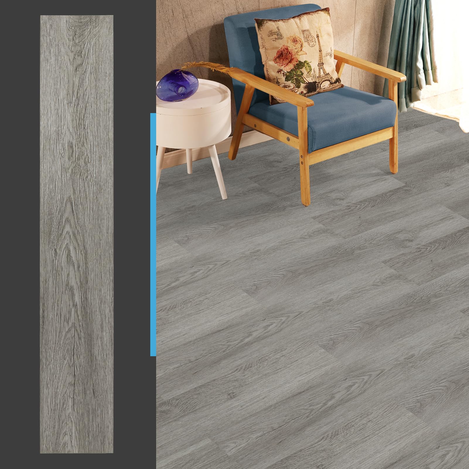 Art3d rigid core flooring panel for stable support and waterproof surface