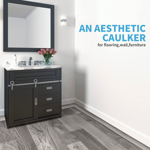 Art3d scratch-resistant PVC floor strip gray resists wear in busy areas