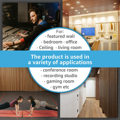 Art3d six-pack walnut slat panels ready for versatile layouts