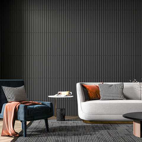 Art3d slat wall panel pack shows 12 panels ready to cover rooms
