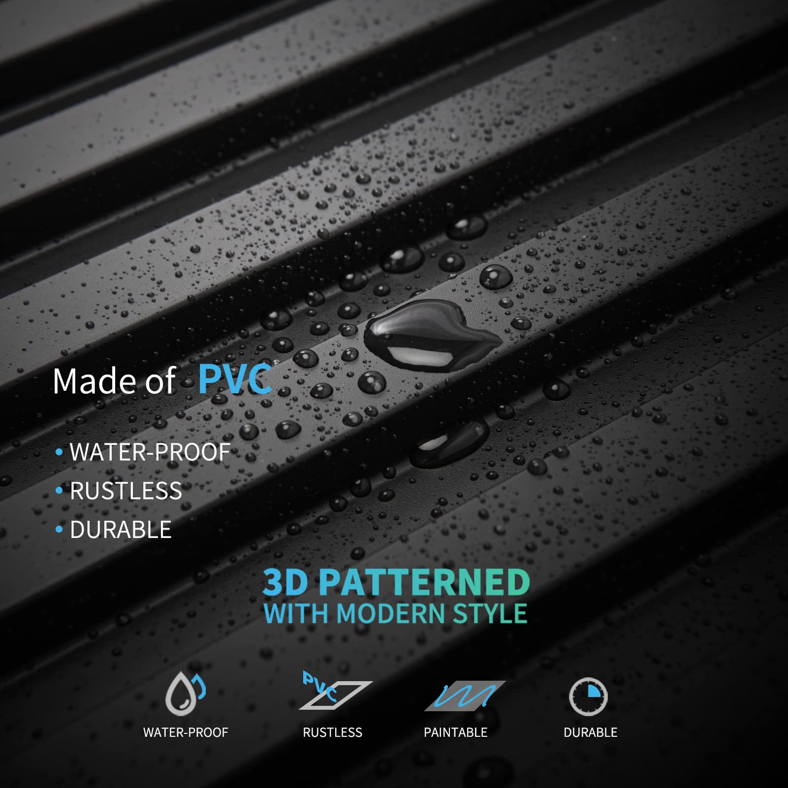 Art3d slat wall panel uses adhesive installation for quick setup
