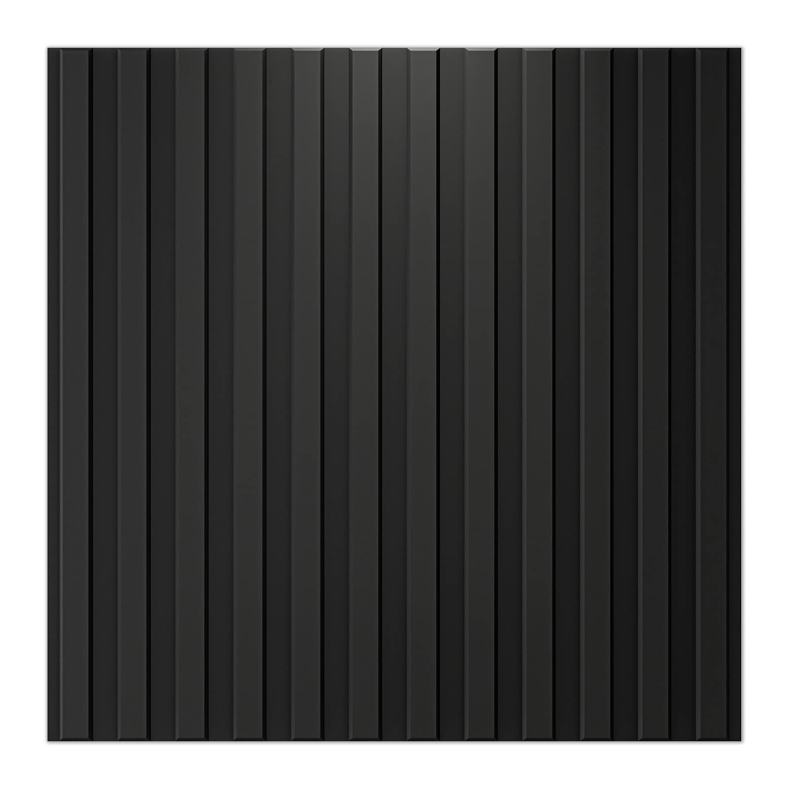 Art3d slat wall panel in black highlights bold style with lightweight installation