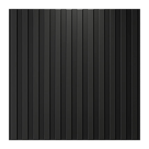 Art3d slat wall panel in black highlights bold style with lightweight installation