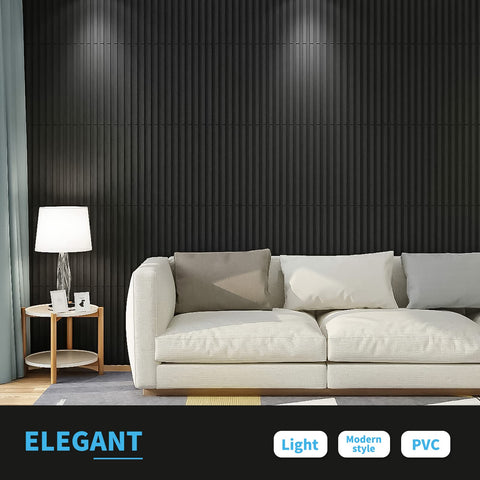 Art3d slat wall panel diagonal pattern enables versatile visual combinations