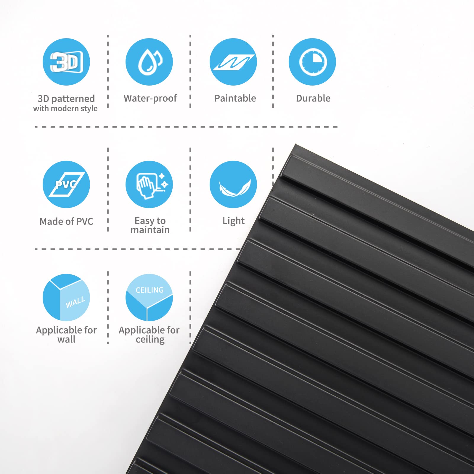 Art3d slat wall panel creates a contemporary visual impact on walls