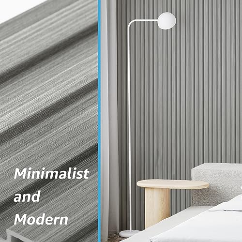Art3d slat wall panel gray oak assembly kit showcases simple DIY installation
