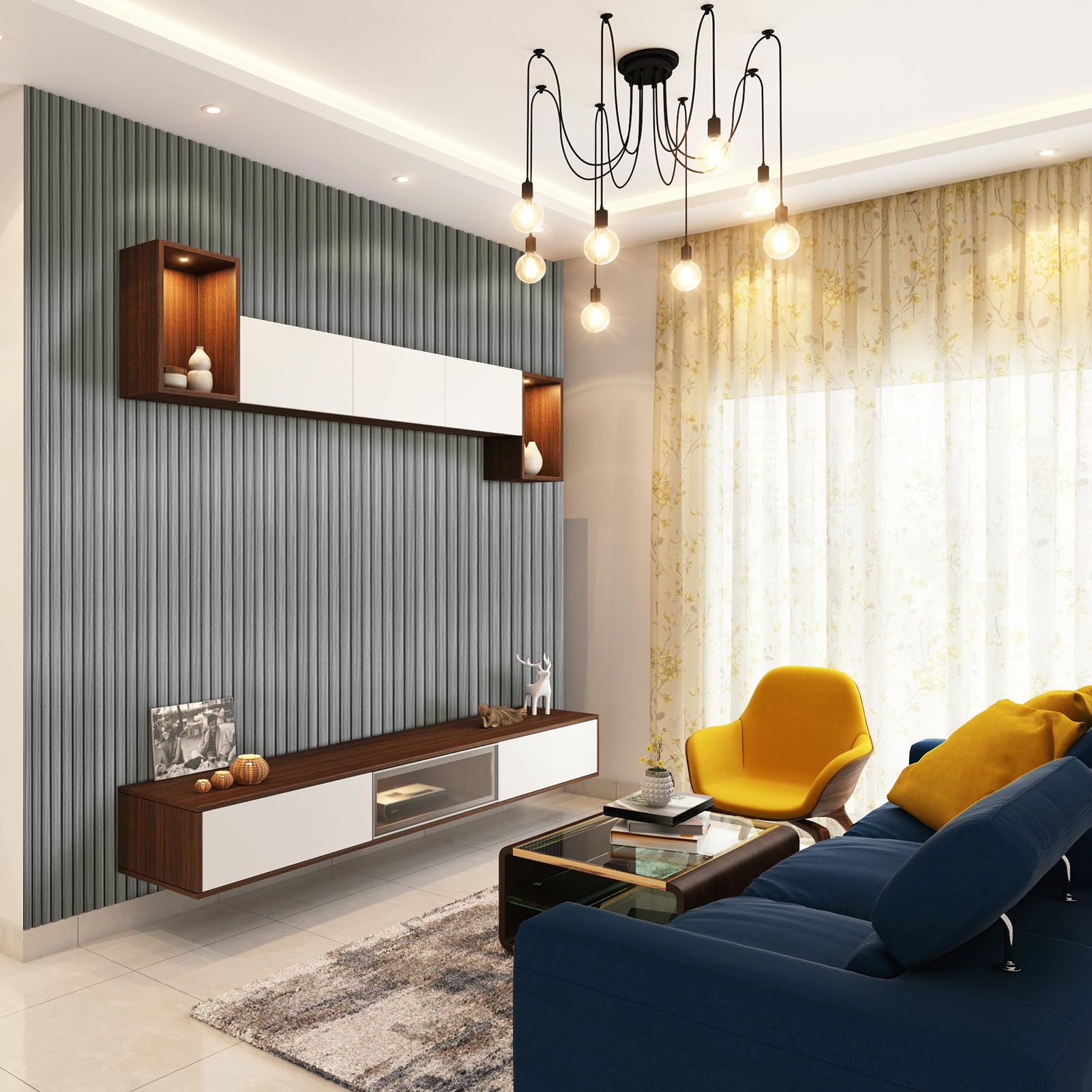 Art3d slat wall panel gray oak durable material for long lasting decor