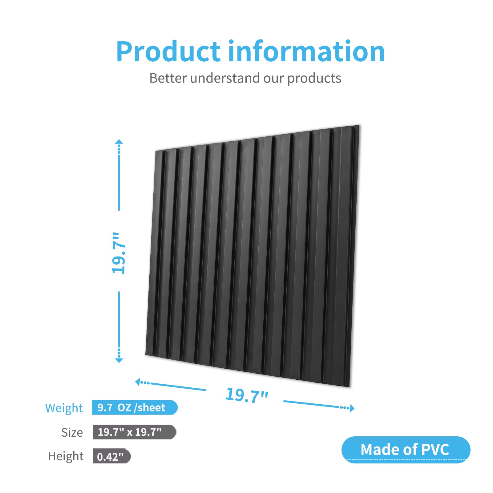 Art3d slat wall panel ideal for living rooms and feature walls