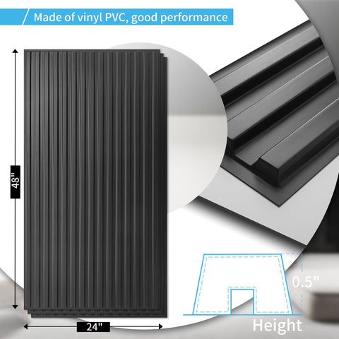 Art3d black 3D panels are paintable for customized color schemes