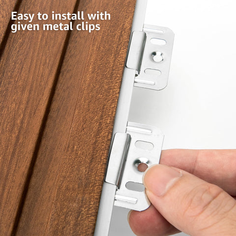 Art3d teak slat wall panel supports moisture resistance in bathrooms