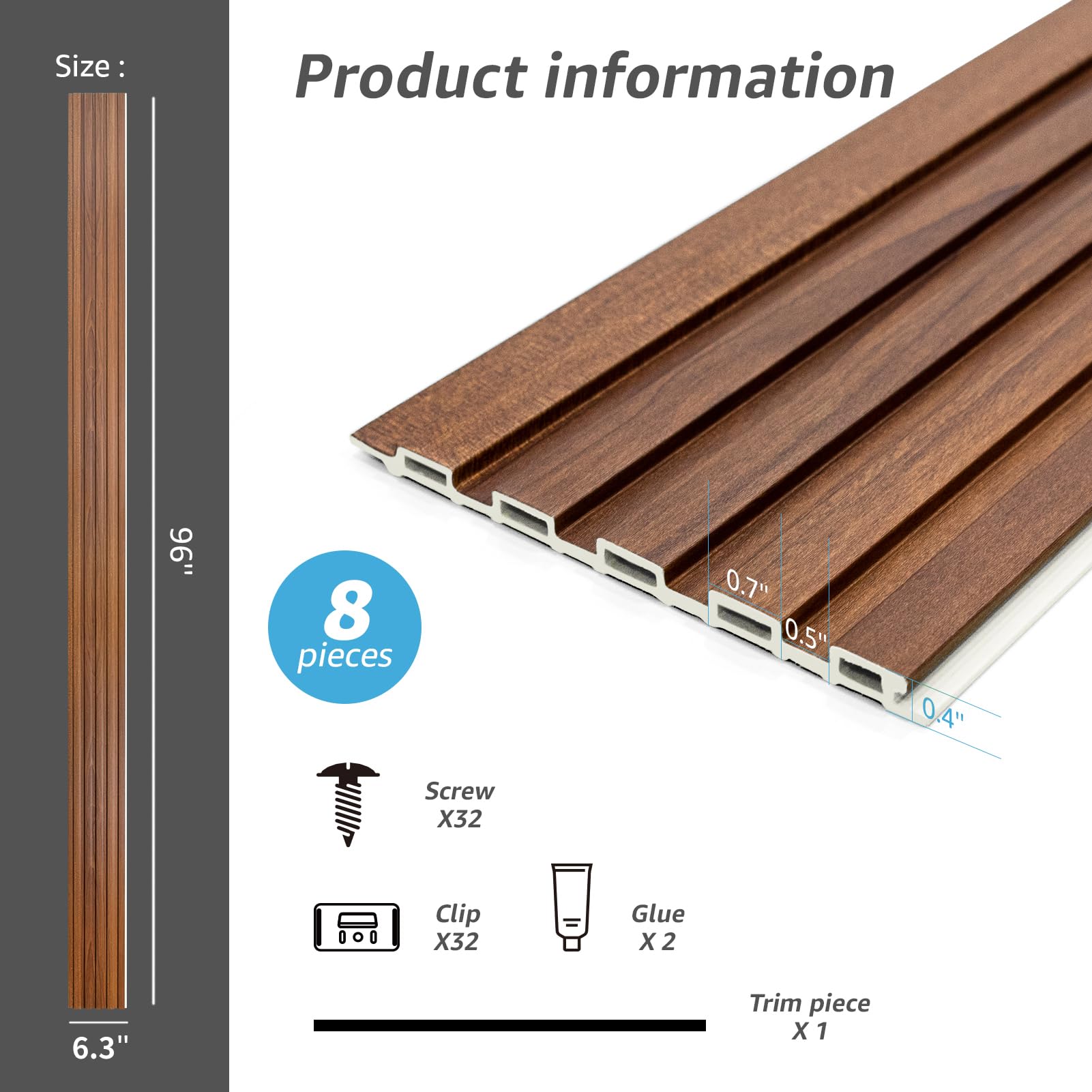 Art3d WPC slat panels offer durable use in commercial spaces
