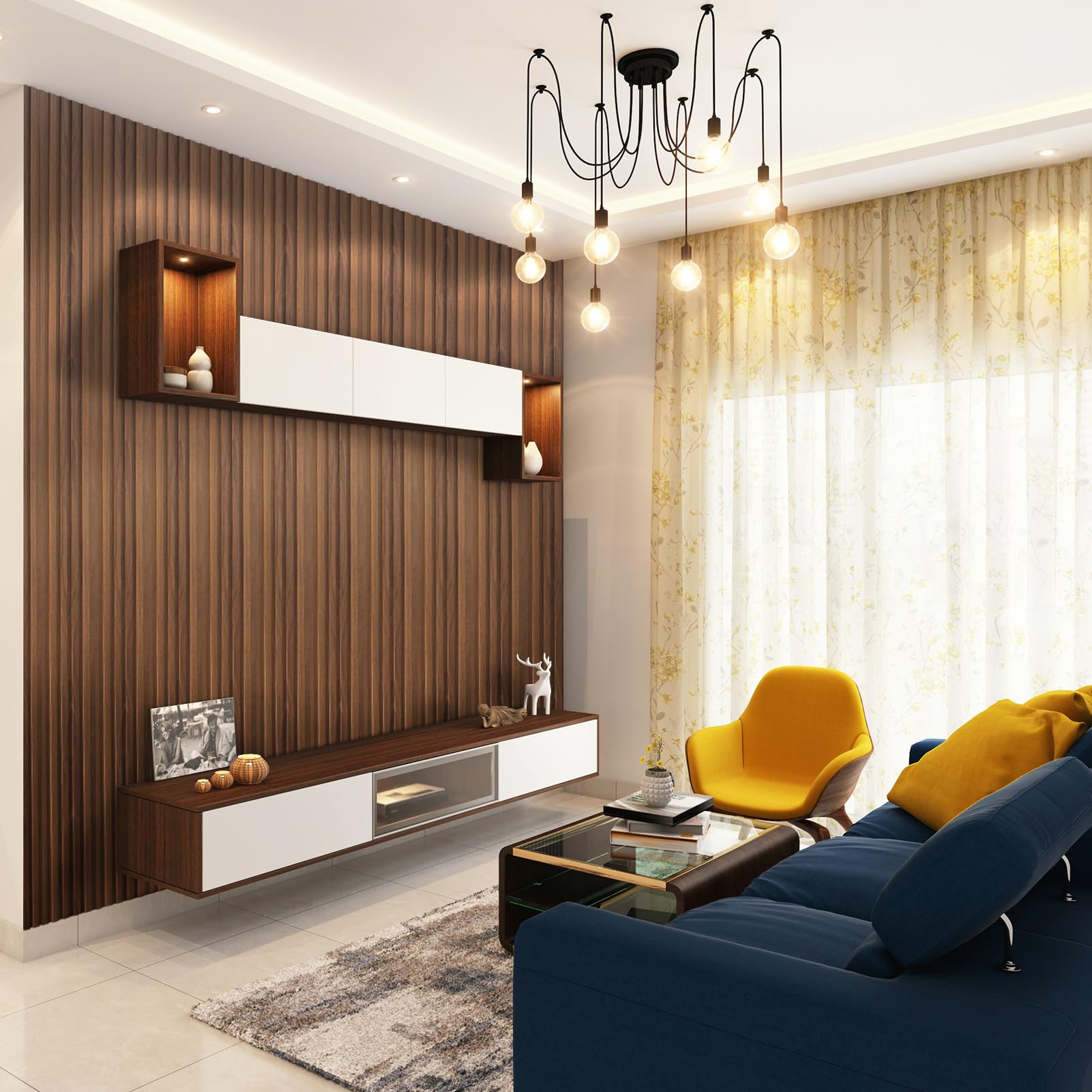 Art3d 96x6 teak slat panel enables quick DIY wall upgrades