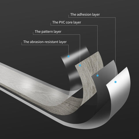 Art3d versatile application for walls or cabinets with adhesive option