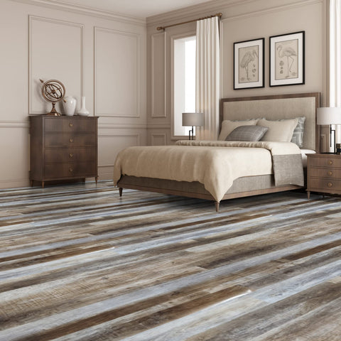 Art3d Vinyl wood plank flooring showing easy peel-and-stick installation