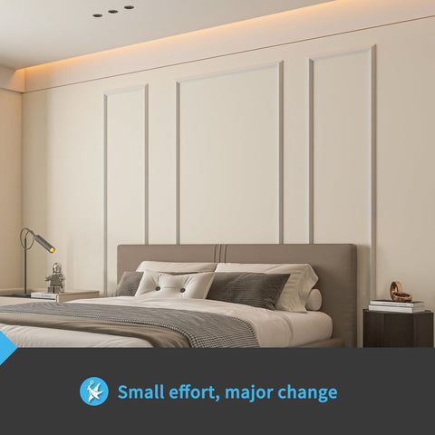 Art3d wainscoting panel assembly close-up shows precise fit for clean lines.