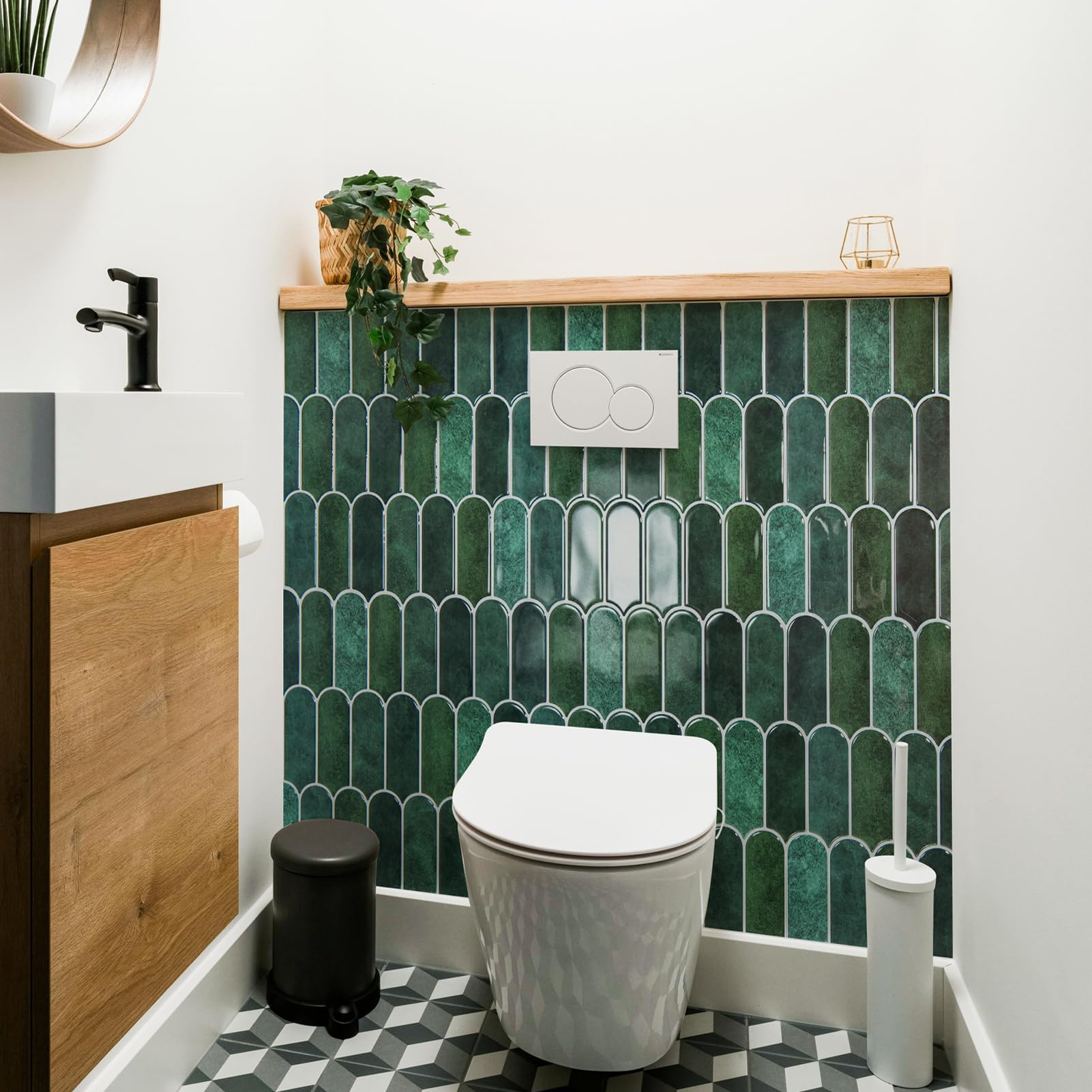 Art3d heavy-duty tile thickness resists warping and impact.