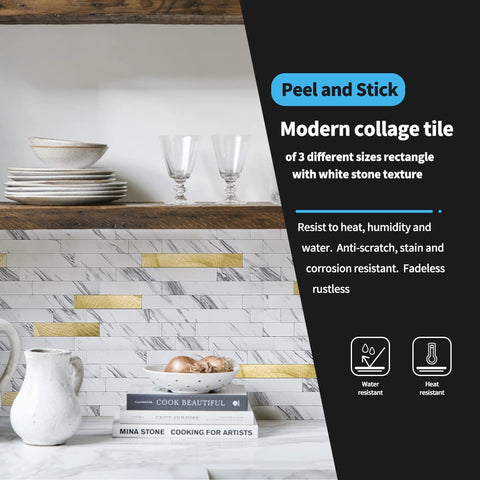 Art3d waterproof and heat-resistant finish protects surfaces in busy spaces