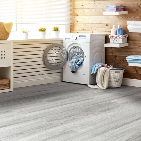 Art3d waterproof LVT floor tile keeps kitchens and bathrooms dry and easy to clean.