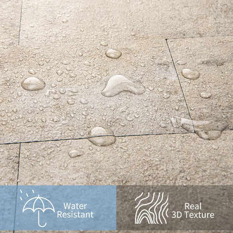 Art3d waterproof and stain-resistant tile for easy cleaning.