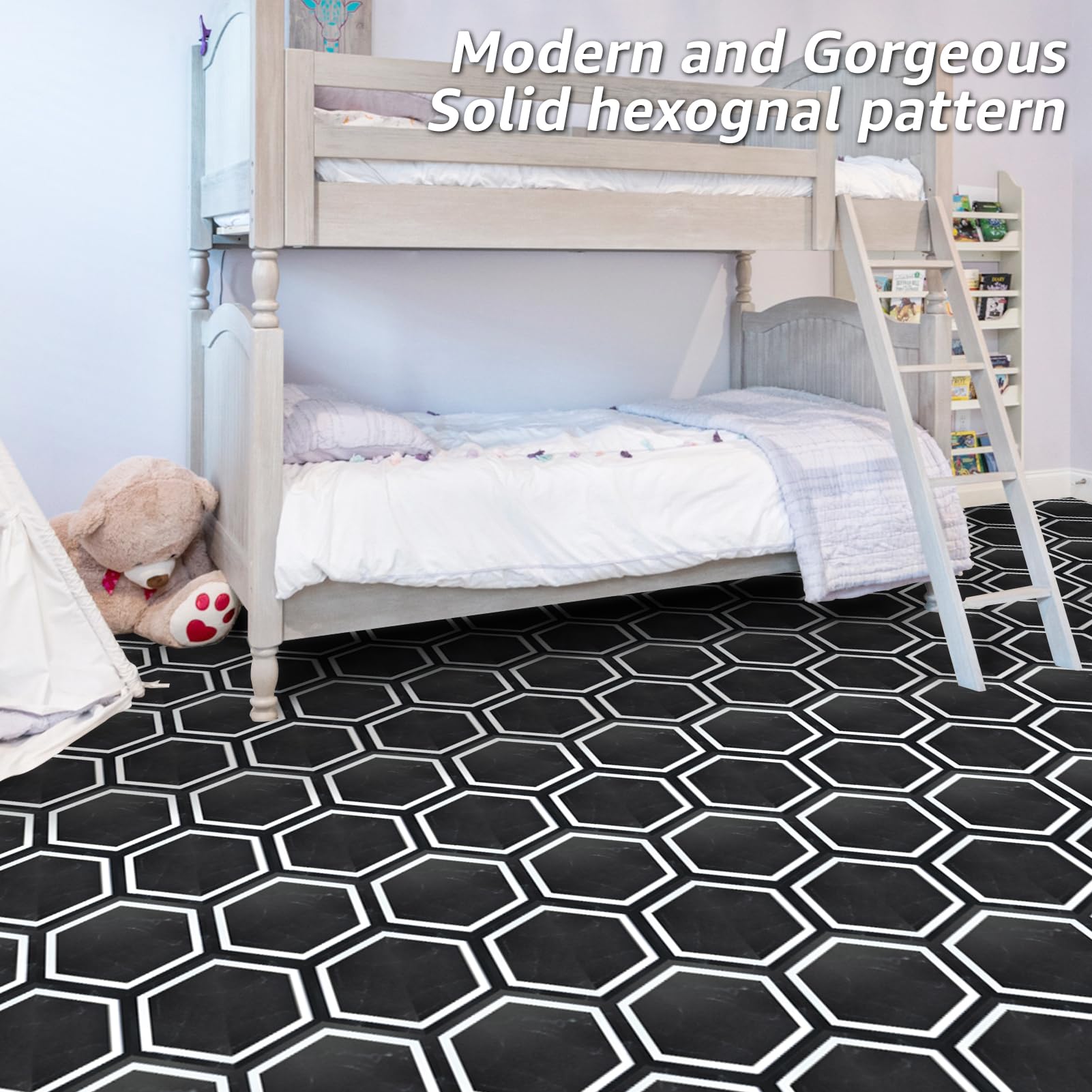 Art3d waterproof vinyl tiles ideal for kitchens and baths with spill resistance.