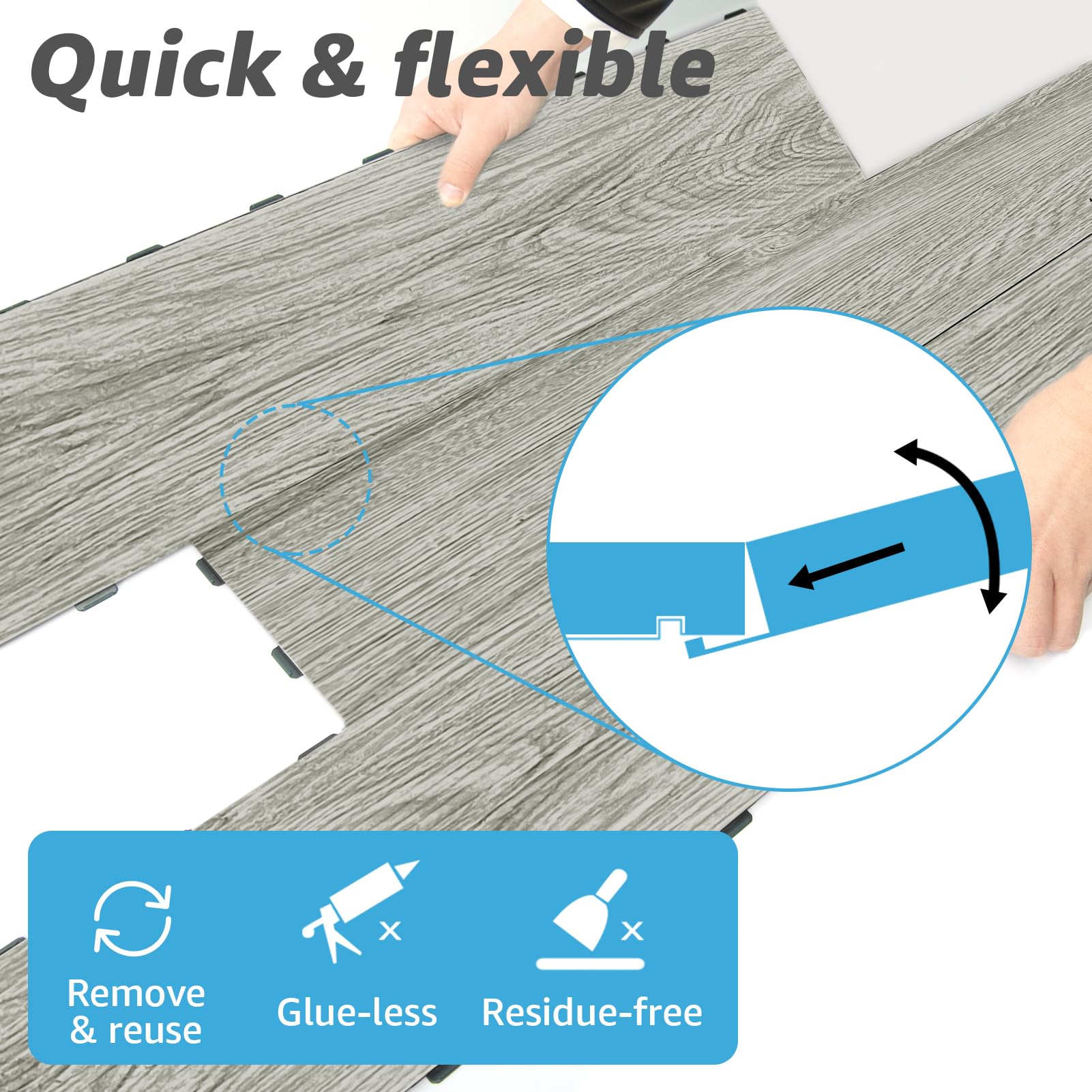 Art3d wear-resistant LVT tile maintains its look under heavy daily use.