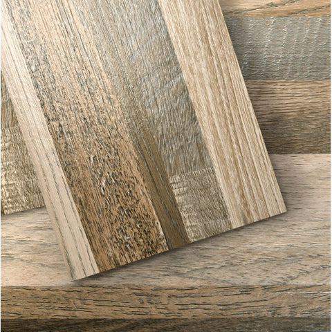 Art3d wood-look floor plank 6x36 closeup highlights authentic grain and easy maintenance.
