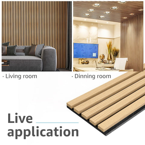 Art3d panel in living room creates inviting ambience and calm acoustics.