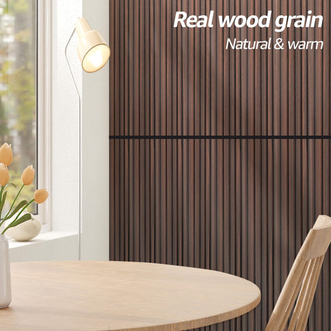 Art3d WPC Wainscoting 16-panel pack Walnut 48x6 enables cohesive layouts.
