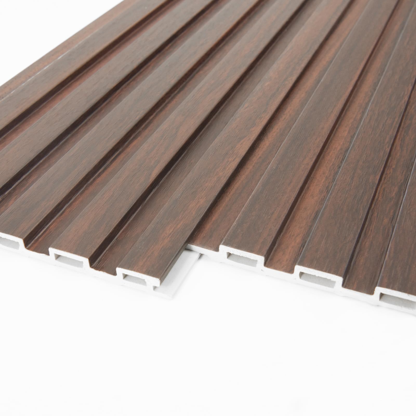 Art3d WPC Wainscoting cut-to-fit Walnut 48x6 for clean edges.