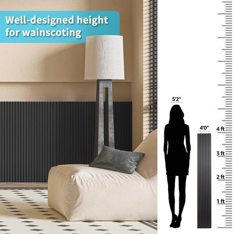 Art3d WPC panel on ceiling design for cohesive look.