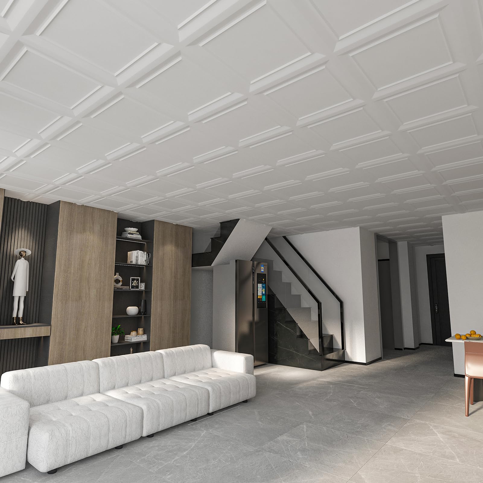 Art3dwallpanels paintable finish adapts to color schemes.
