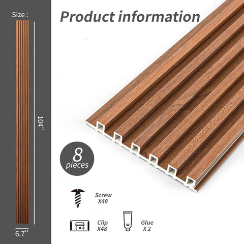 Art3dwallpanels teak slat wall panel texture adds depth to feature walls