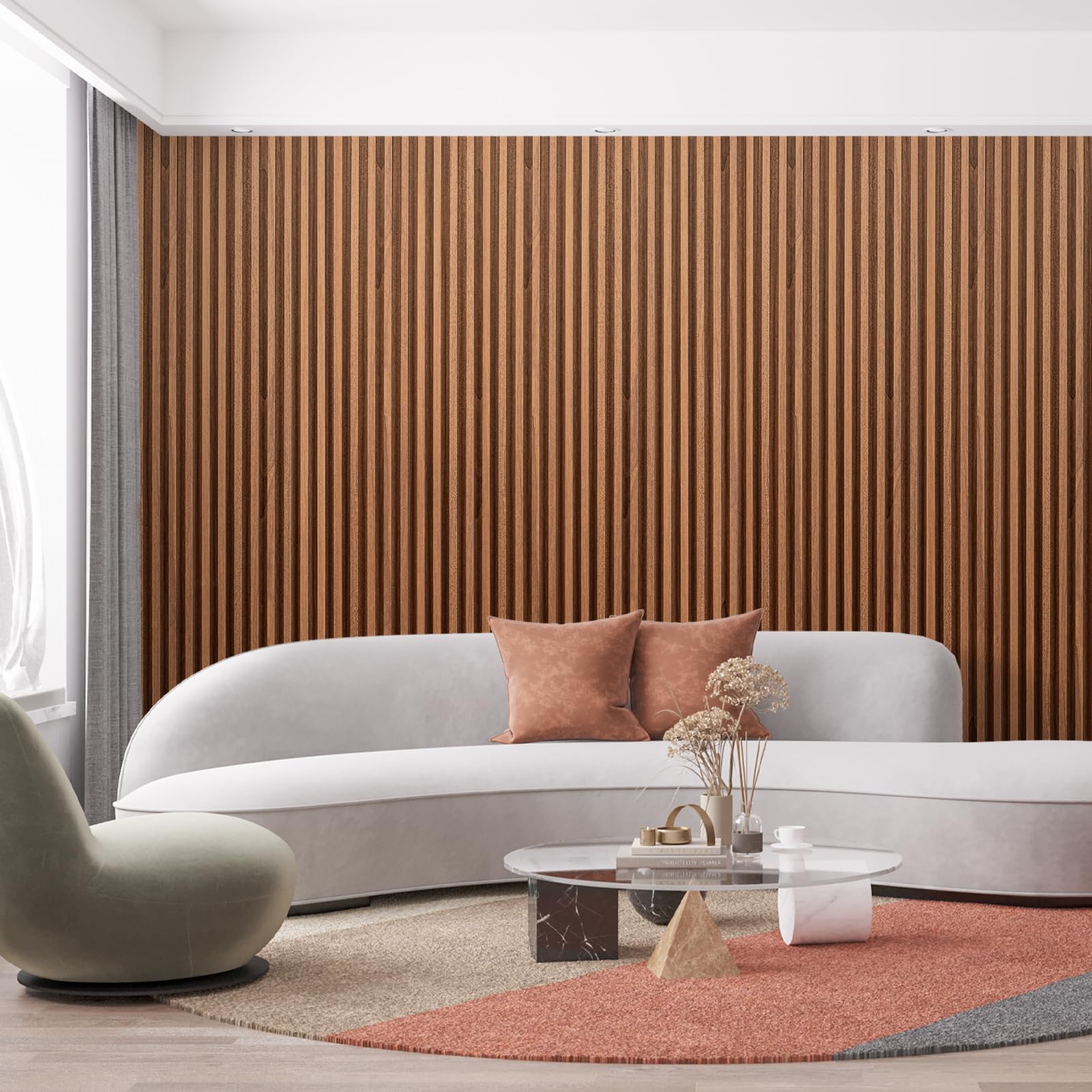 Art3dwallpanels teak slat wall panel for protected outdoor space accents