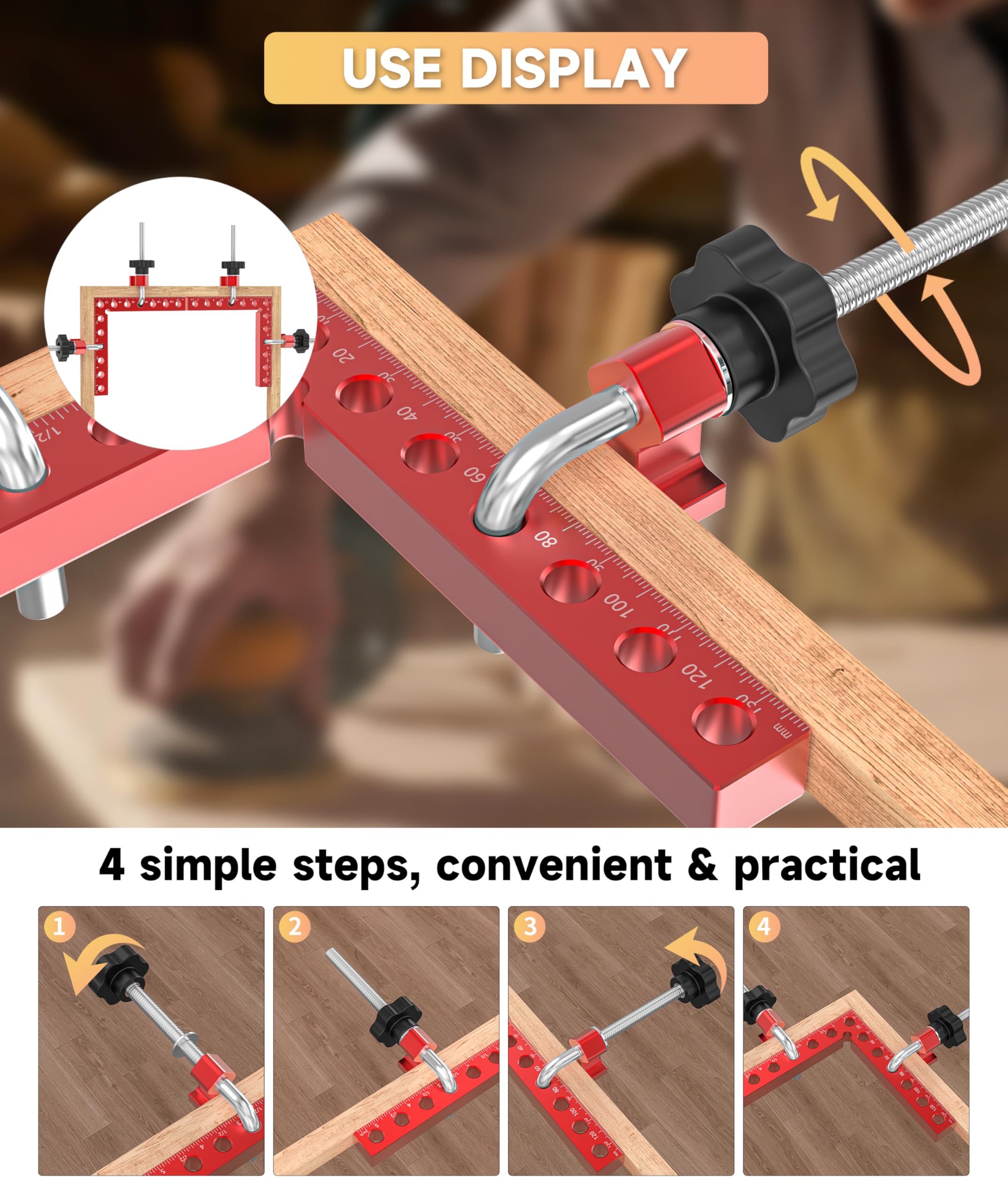 Artelio storage case keeps corner clamps organized and protected.