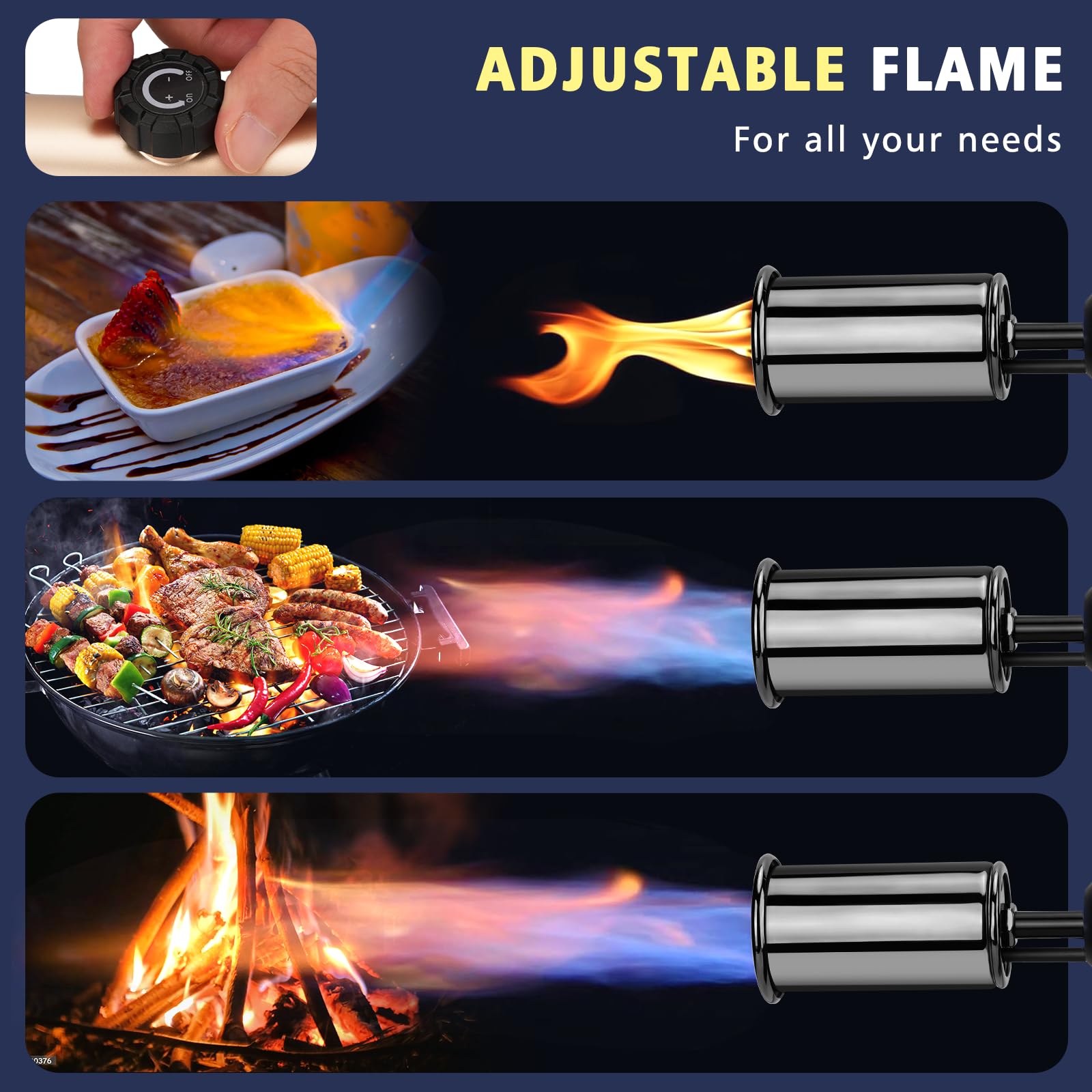 Artflamm torch gun perfect for grilling steak and browning toppings