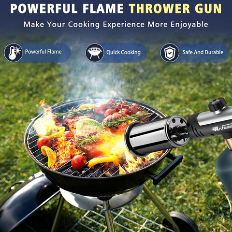 Artflamm torch gun ideal for kitchen and barbecue cooking and timing