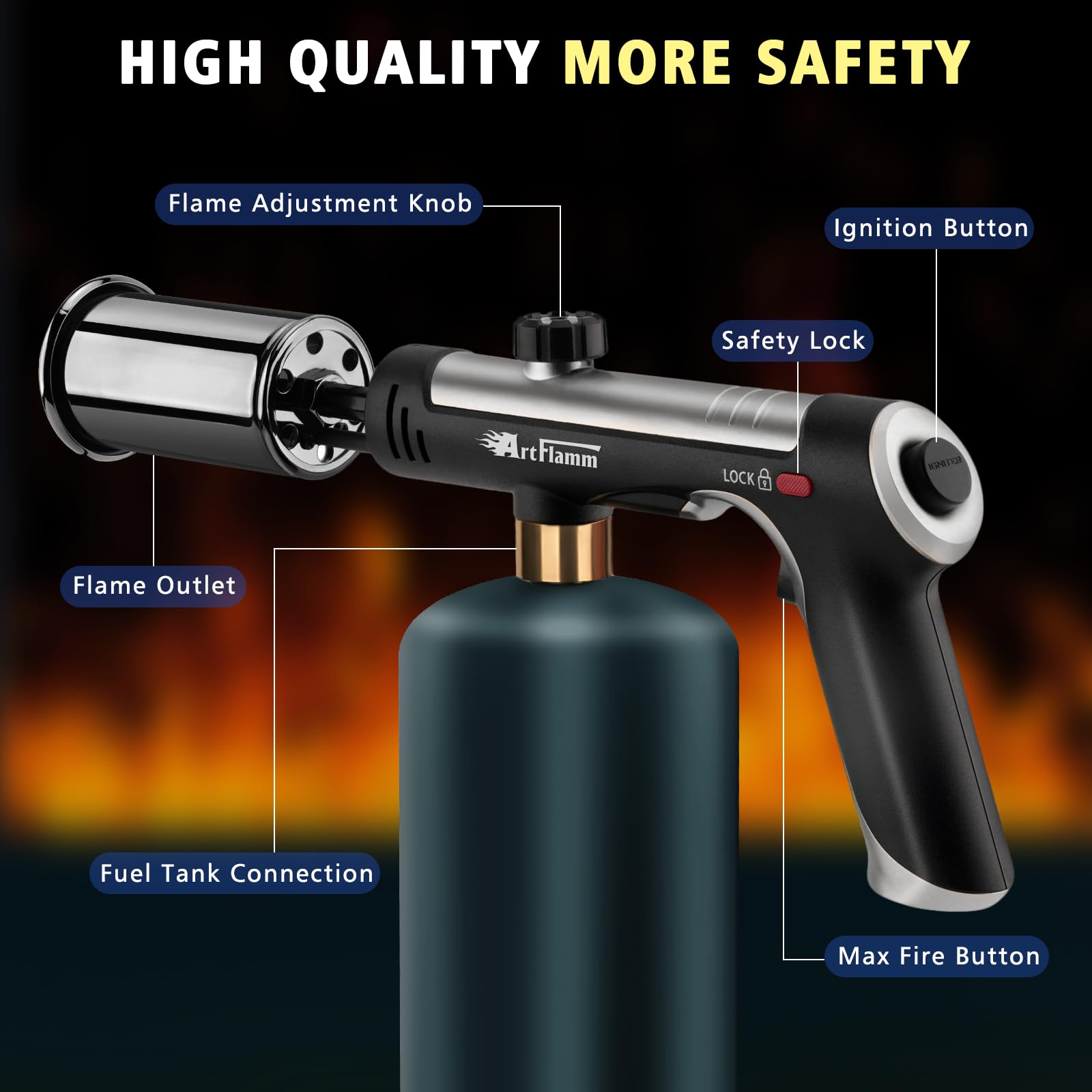 Artflamm multi-functional flame gun suitable for various DIY projects
