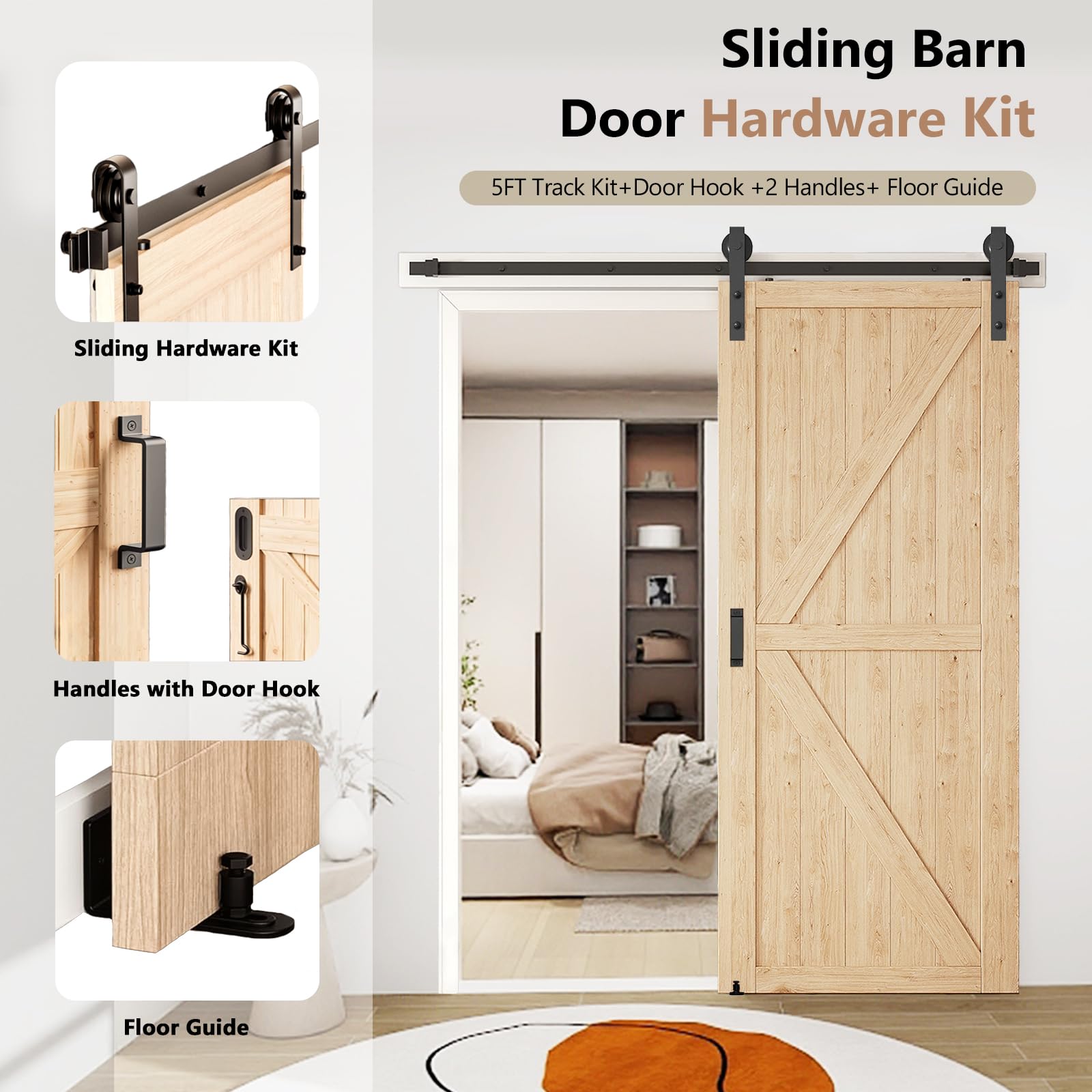 Arti-Life J-shape hangers provide secure support for heavy doors.