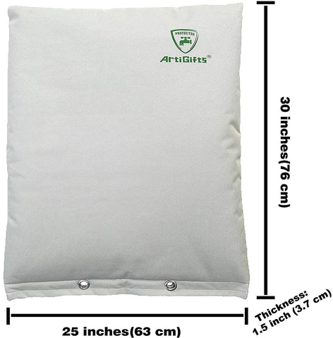 ArtiGifts insulated cover shields irrigation system during frost nights