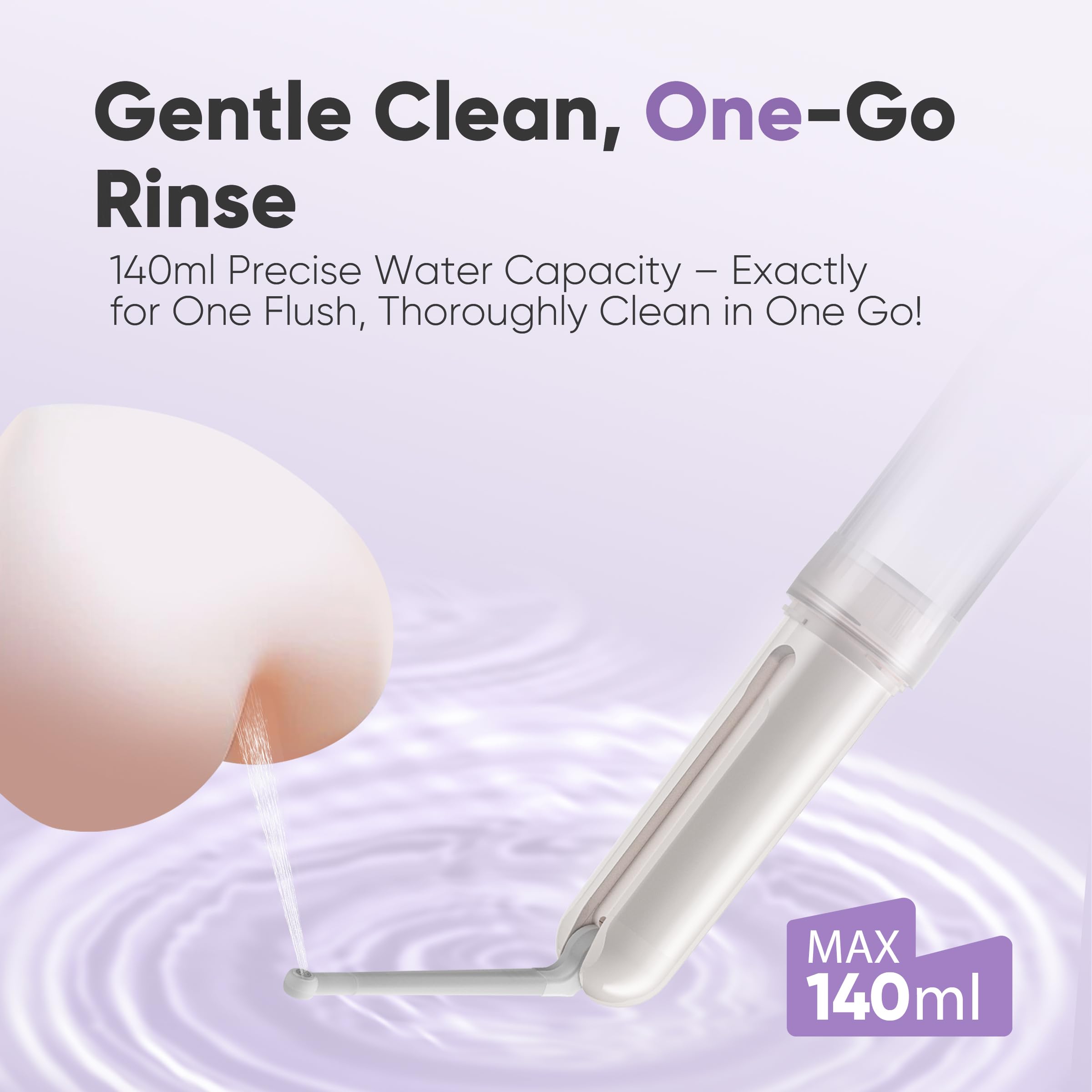 Artist Unknown ergonomic silicone plus ABS finish enhances grip during cleansing sessions.