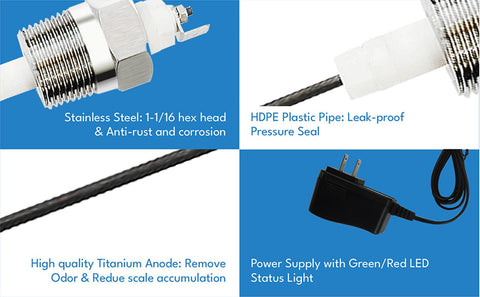 Artiville teflon tape included for quick, leak-free connections