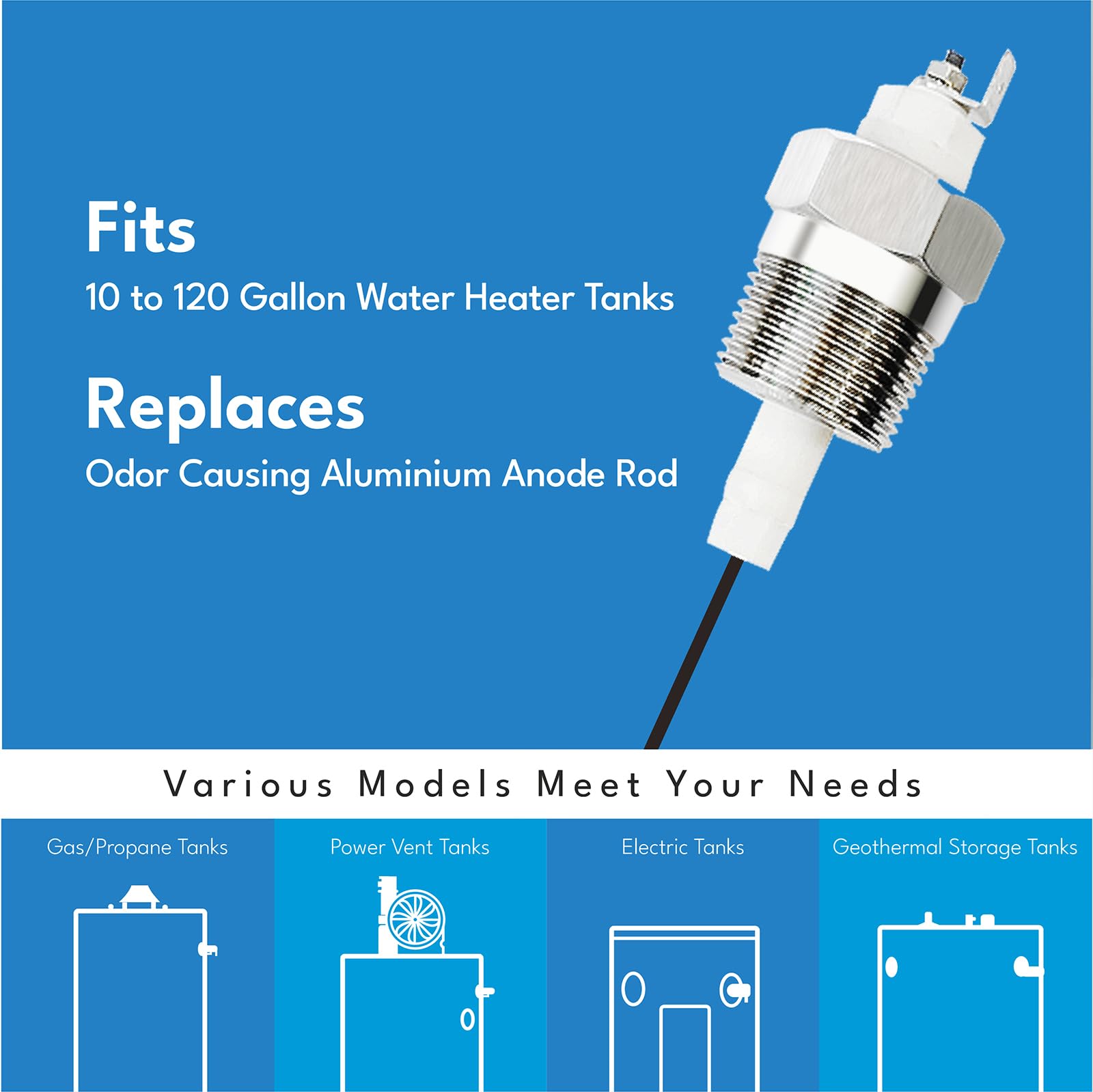 Artiville rod protecting water heater longevity against corrosion