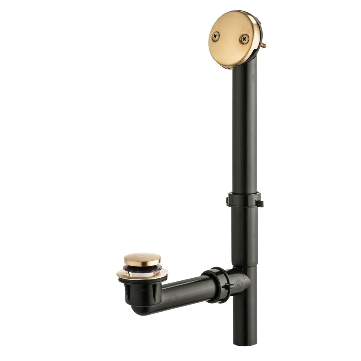 Artiwell bath drain kit with champagne bronze finish and stopper, durable and easy to install.