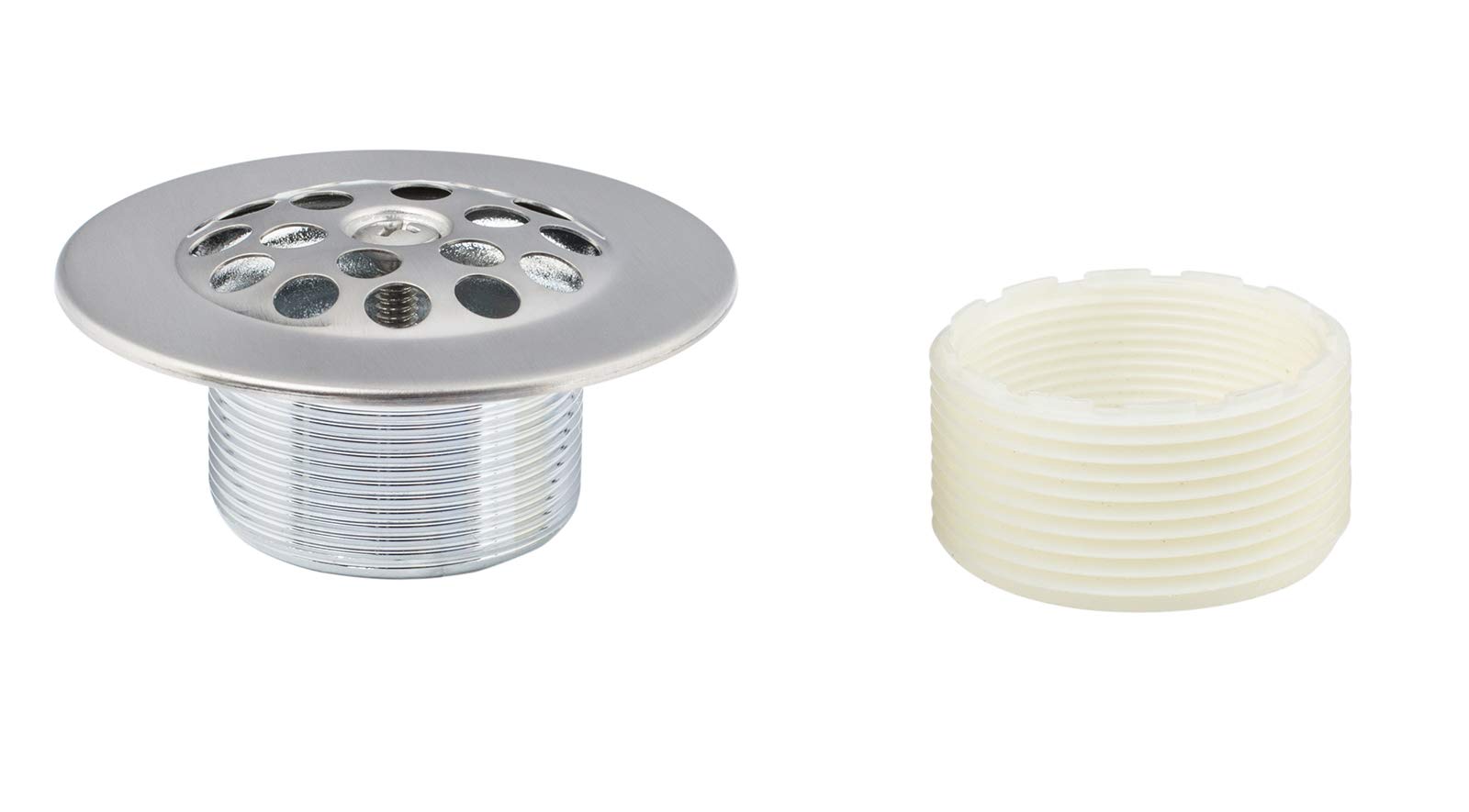 Artiwell brass adapter bushing in brushed nickel fits multiple thread sizes