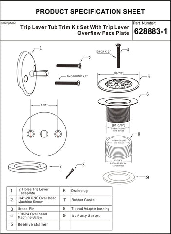Artiwell DIY instructions simplify installation with no putty required.